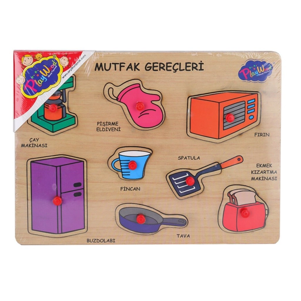 Mutfak Gereçleri Seti 2 Adet Ahşap Tutma Kolu ile
