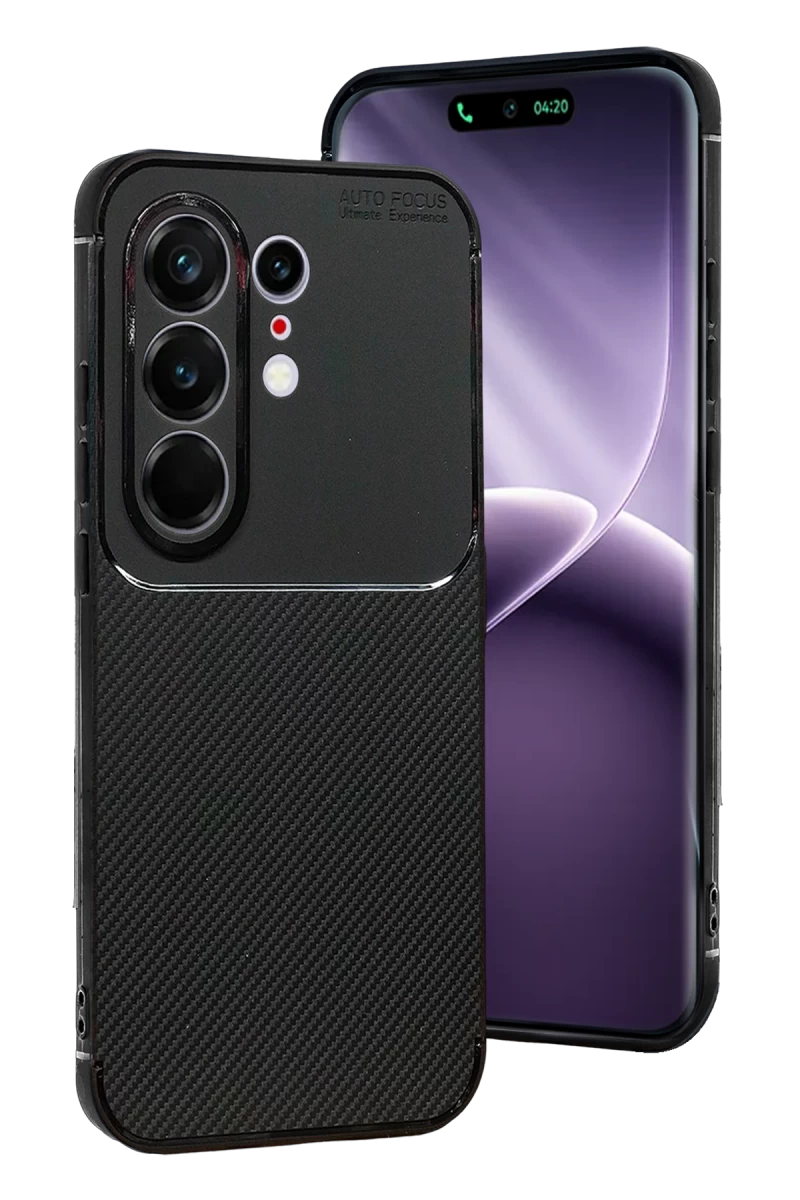 Tecno Camon 50 Pro 5G Uyumlu Auto Focus Karbon Kapak - Siyah