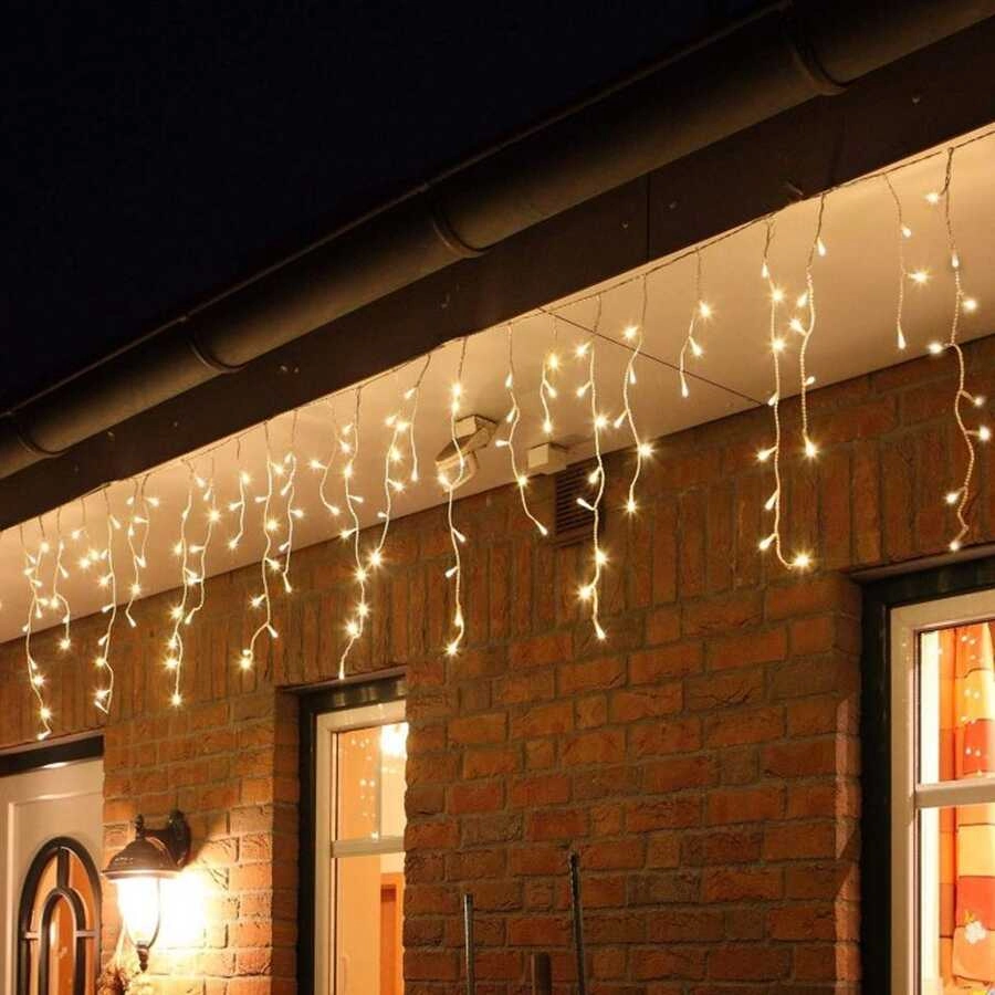Dekoratif Çakarlı LED Süs 2 M 100 Adet 20 Saçak Dış Mekan