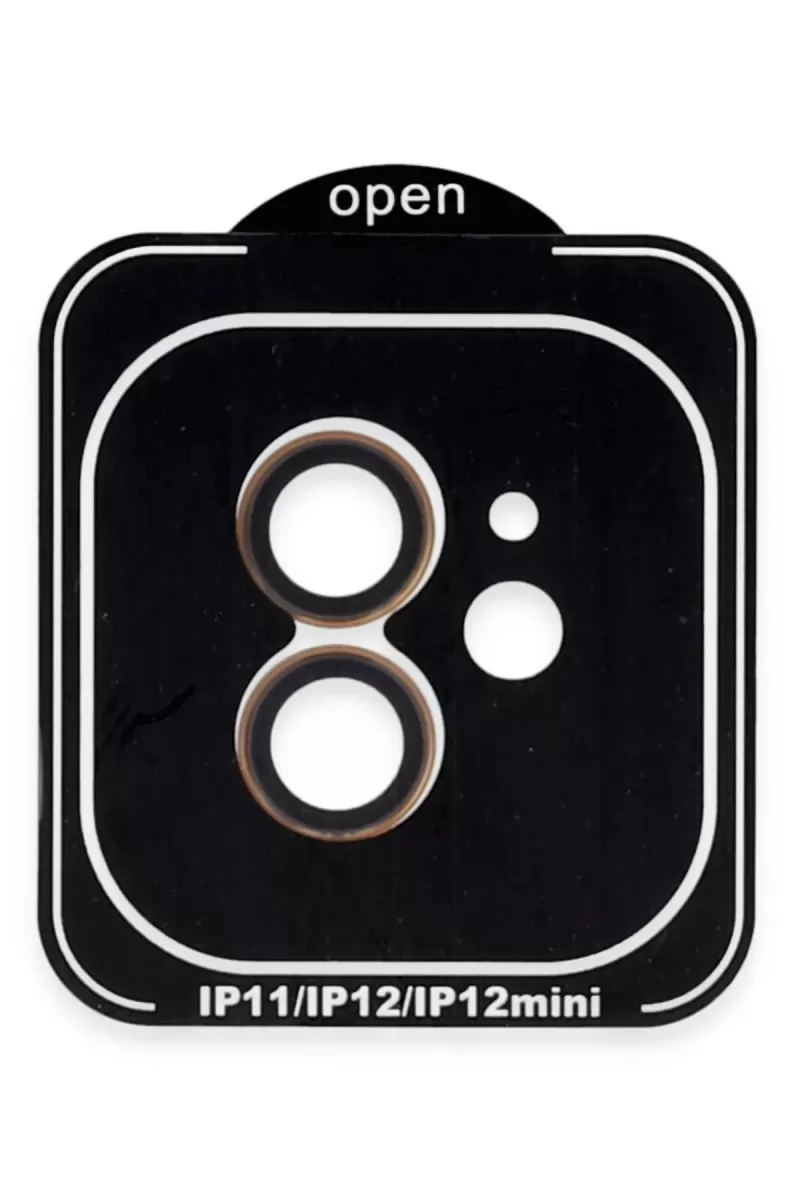Joko Apple iPhone 11 Uyumlu PVD Metal Kamera Lens - Turuncu