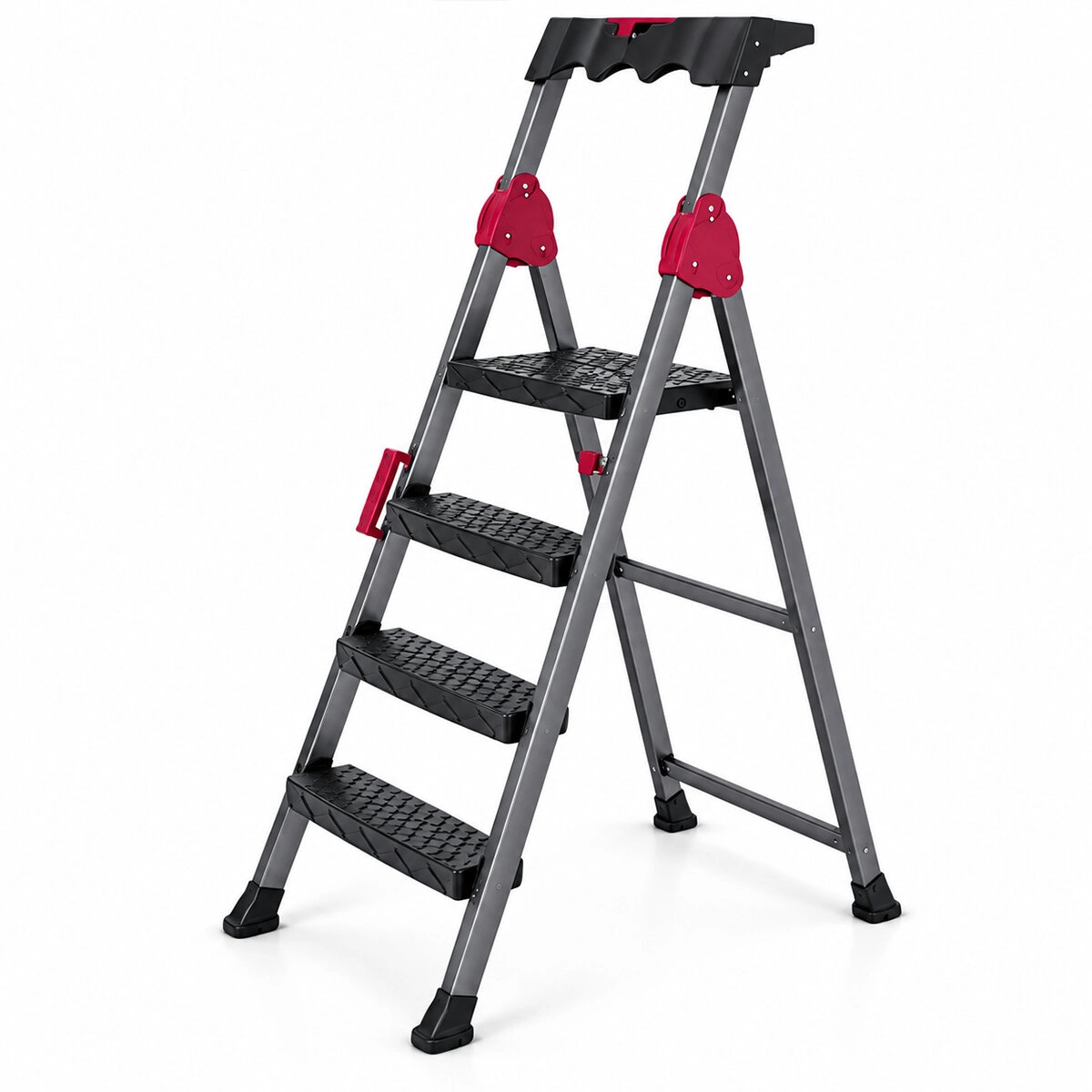Sağlam 3+1 Basamaklı Metal Merdiven 150 Kg Taşıma Kapasitesi