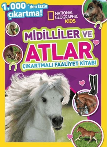 National Geographic Kids Midilliler ve Atlar Çıkartmalı Faaliyet Kitabı