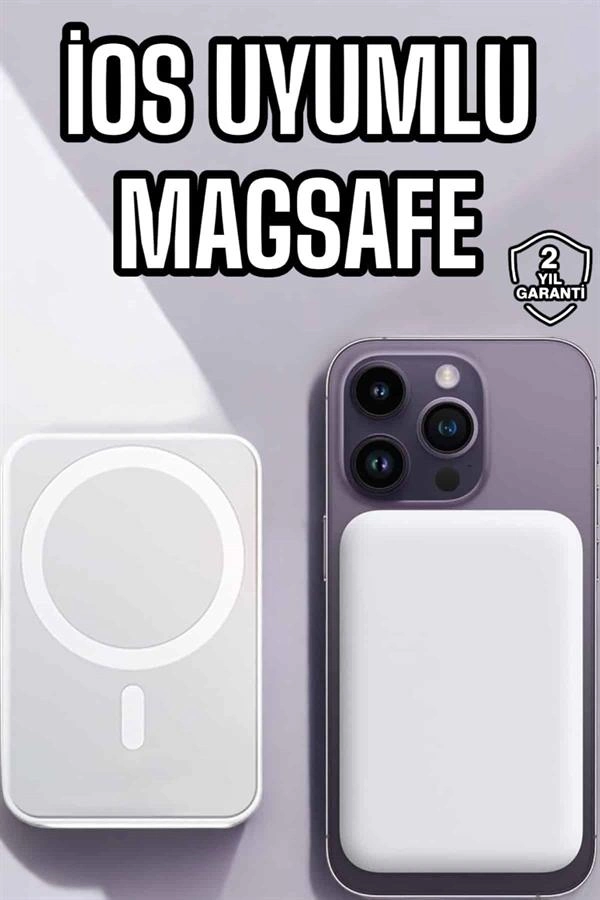 Hızlı Şarj Desteği ile 5000 Mah MagSafe Kablosuz Şarj
