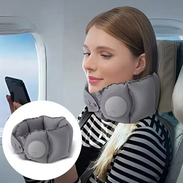 SN-29979 Taşınabilir Şişme Seyahat Boyun Yastığı
