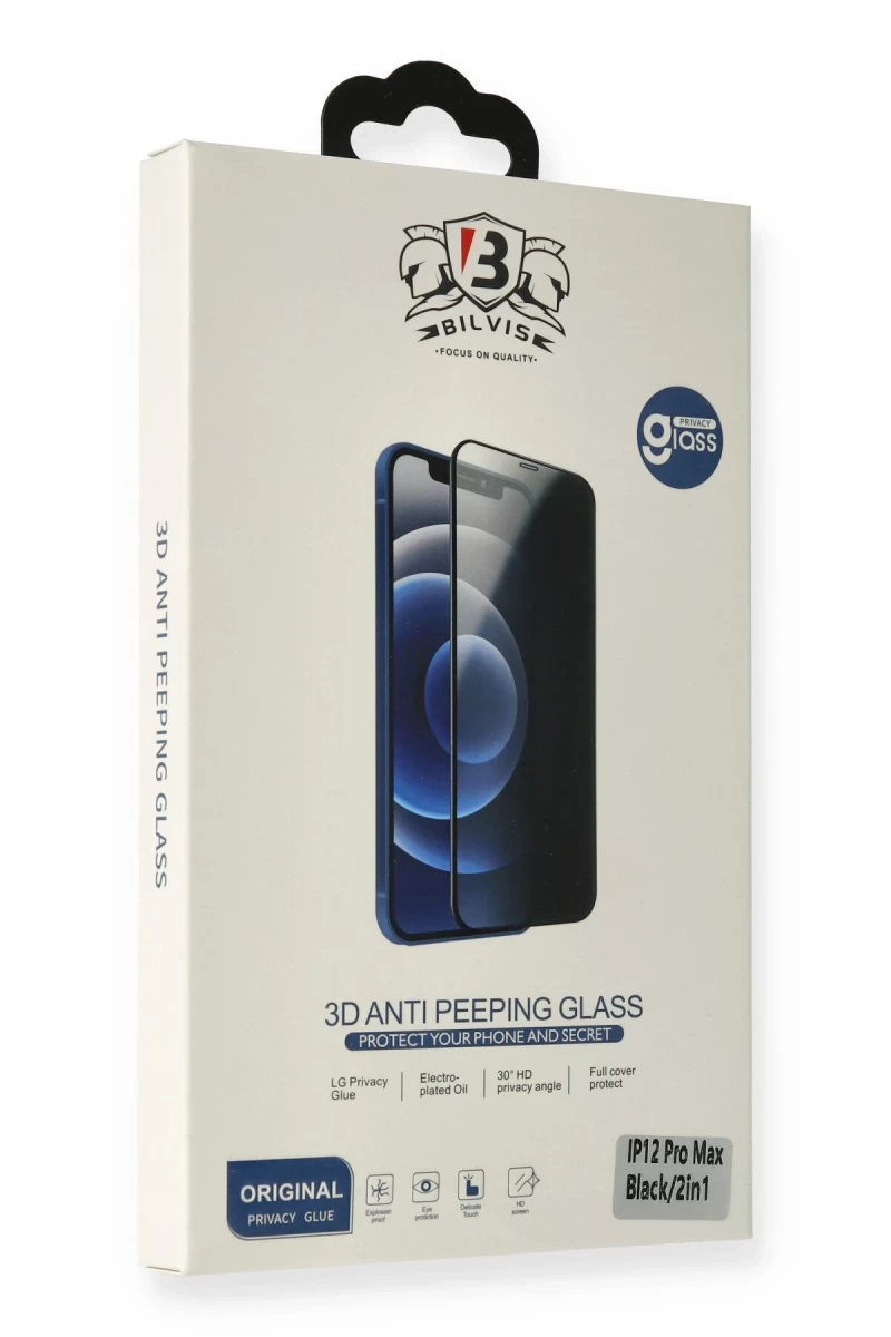 Apple iPhone 11 Pro Max Uyumlu Bilvis Hayalet Cam Ekran Koruyucu