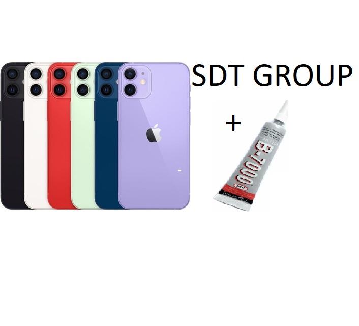 iPhone 12 Uyumlu Arka Batarya Pil Kapağı SİYAH (B7000 15