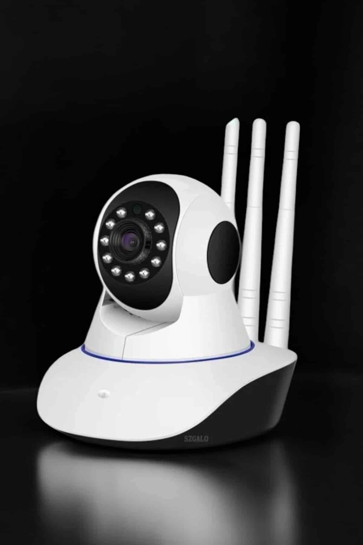 Beyaz Wifi Bebek Güvenlik Kamerası 1080P Gece Görüşü