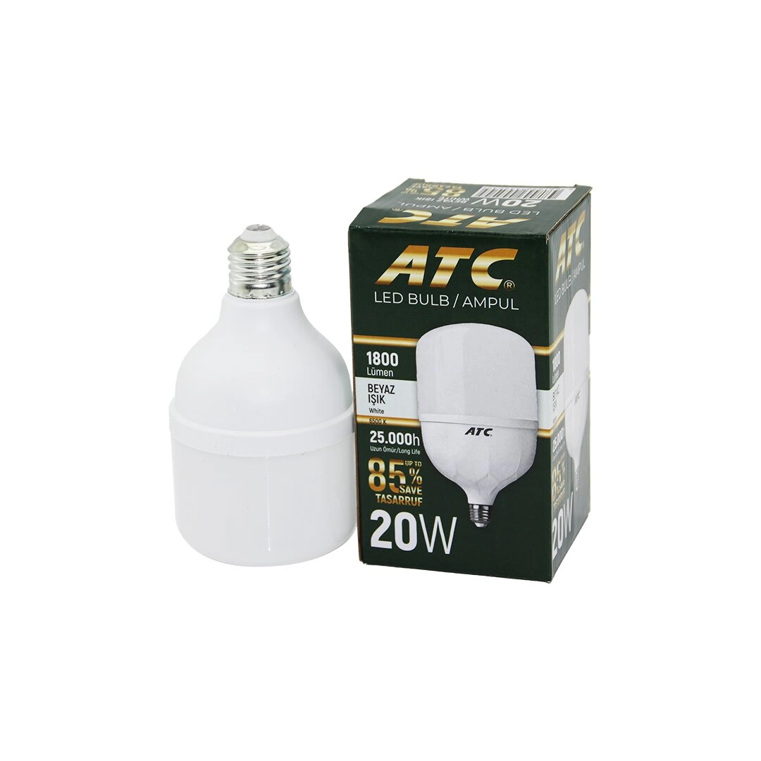 E27 Uyumlu 20W Beyaz LED Ampul 1800 Lümen
