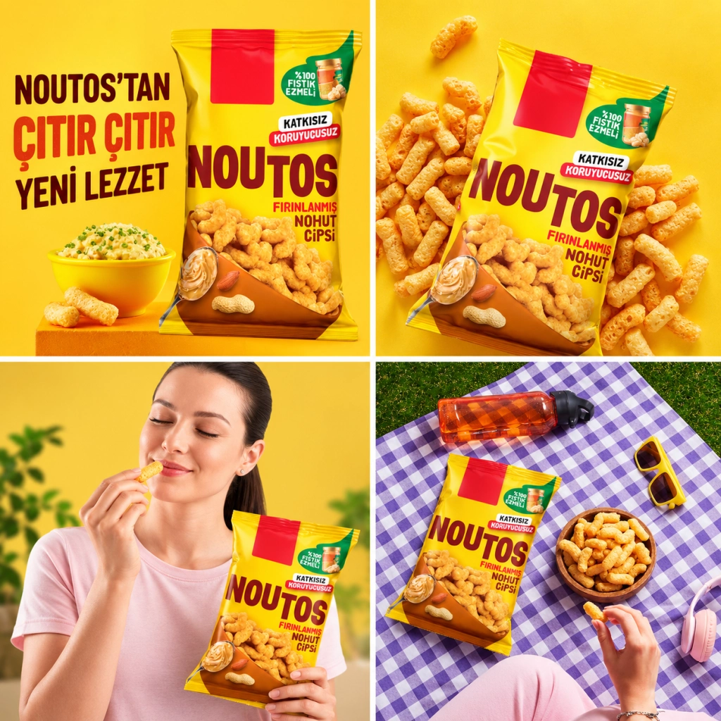 Lezzetli Fırın Cipsi 55 Gr Fıstık Atıştırmalık