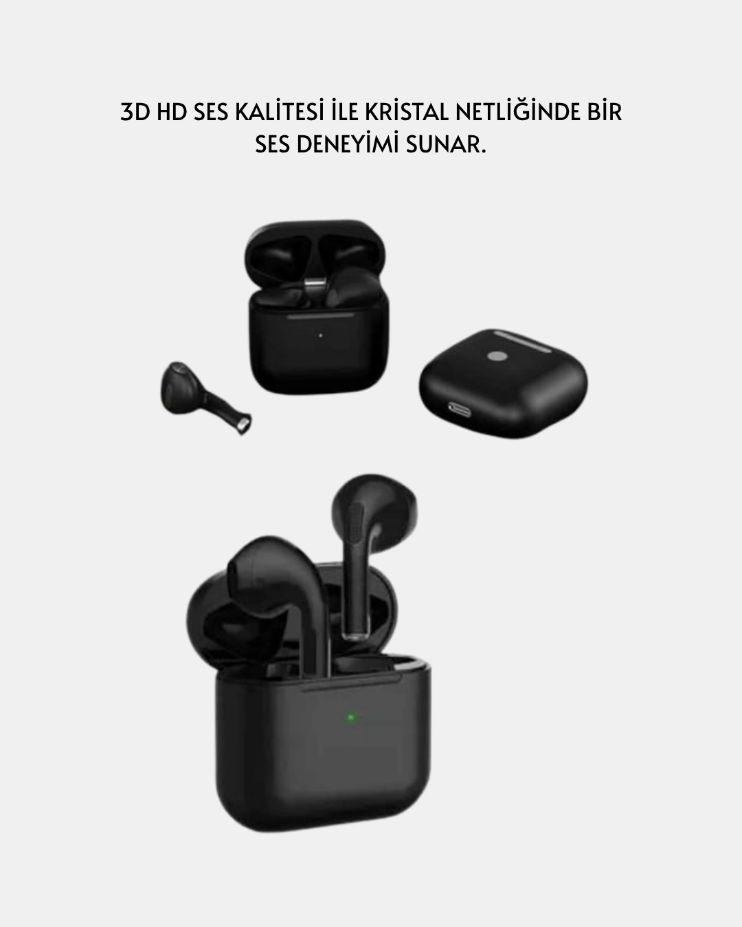 Gelişmiş TWS Pro 5 Bluetooth Kulaklık 3D HD Ses