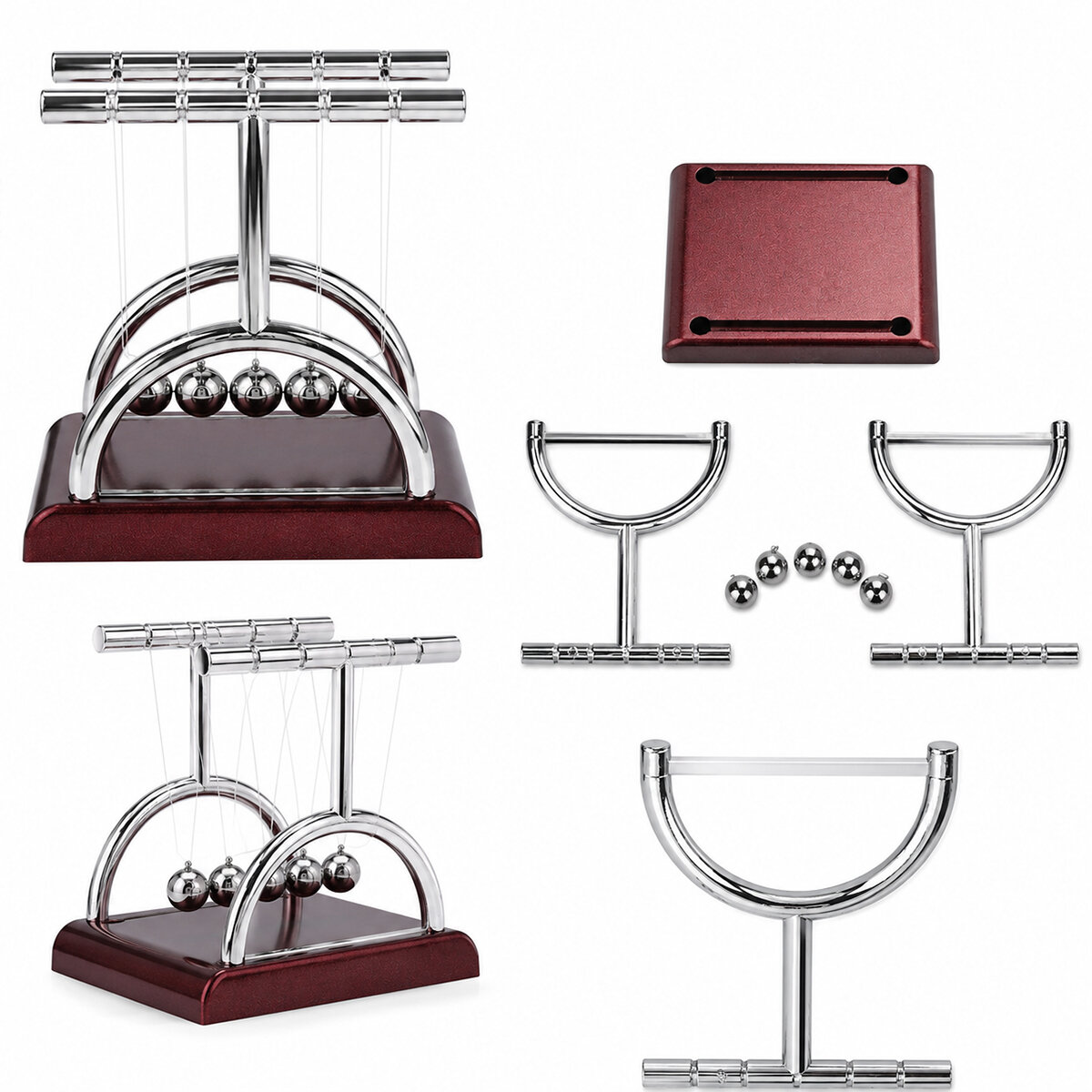 Balance Balls Orta Newton - Metal Denge Topları Masa Üstü