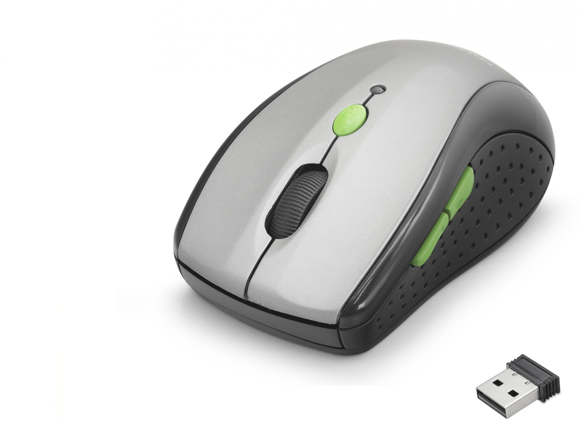 Ergonomik Kablosuz Mouse 800 1600 Dpi Gri Siyah