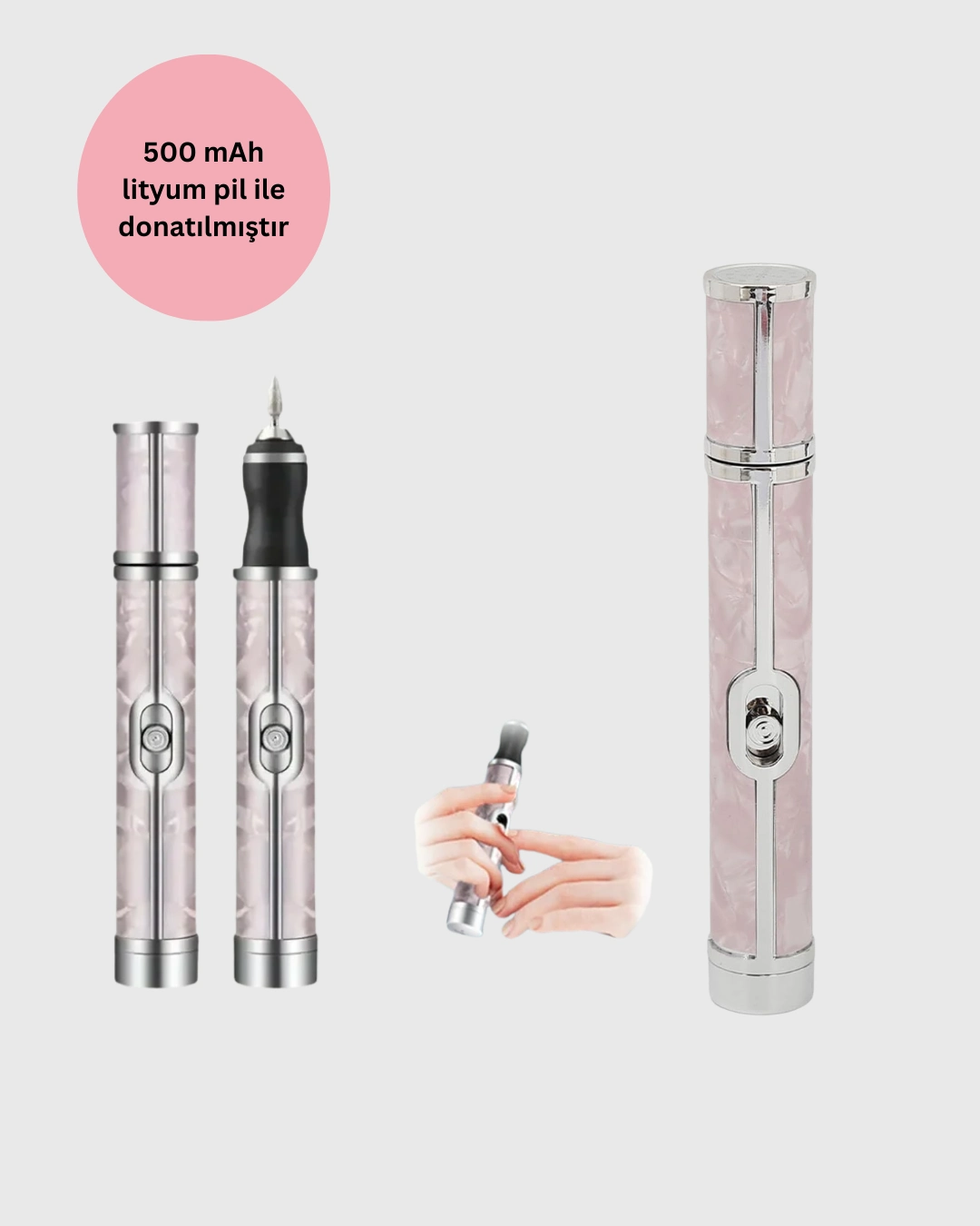 Ergonomik Elektrikli Tırnak Matkabı 4 Vites ile Jel Oje Sökme