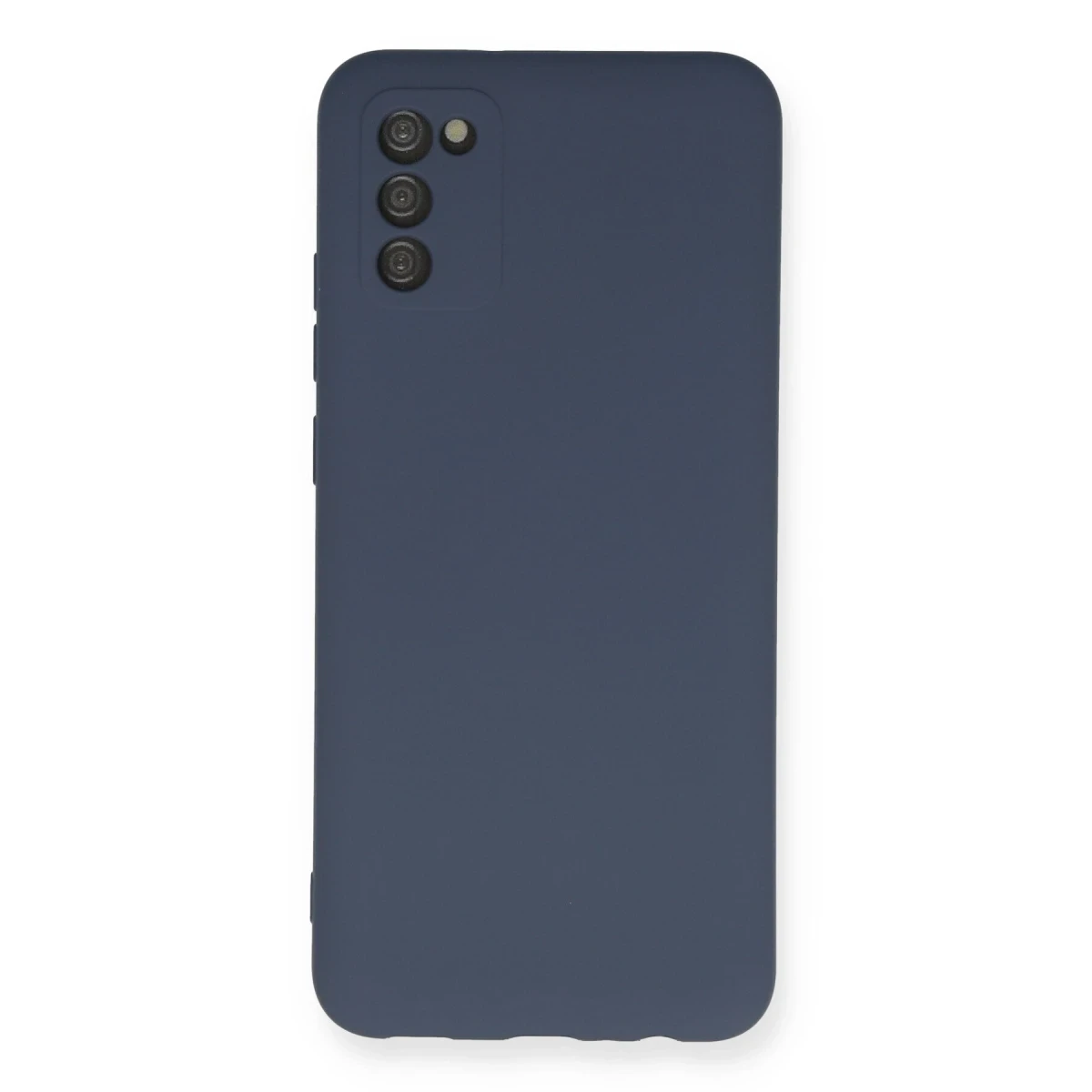 Samsung Galaxy A03S Kılıf Nano içi Kadife Silikon - Gri