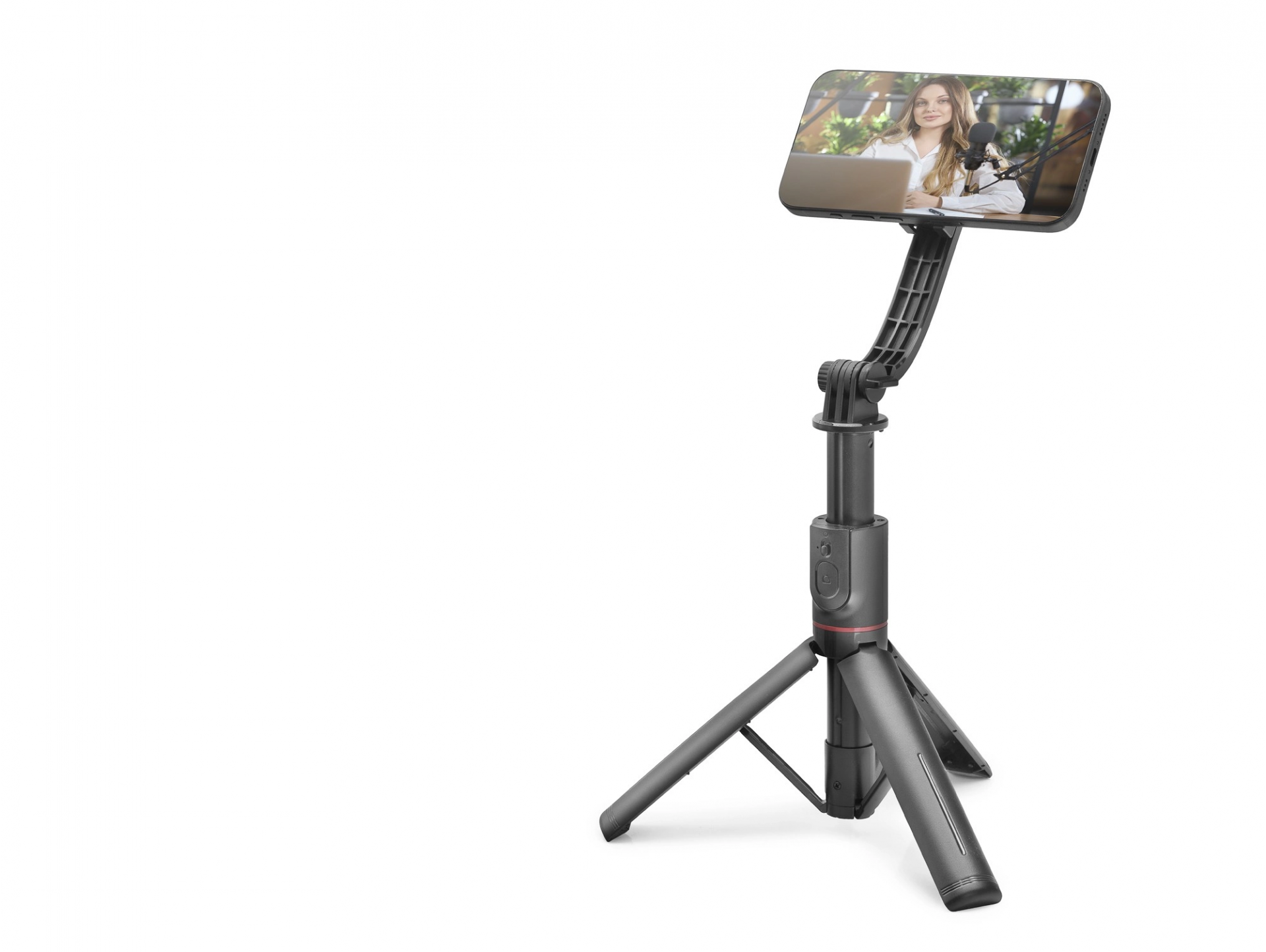 Manyetik Bluetooth Kumandalı Telefon Tripodu 105 Cm - Siyah