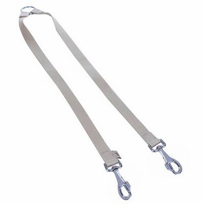 Dokuma Emniyet Kemerli İkili Köpek Gezdirme Tasma Aparatı Haki 2,5x70-70 Cm