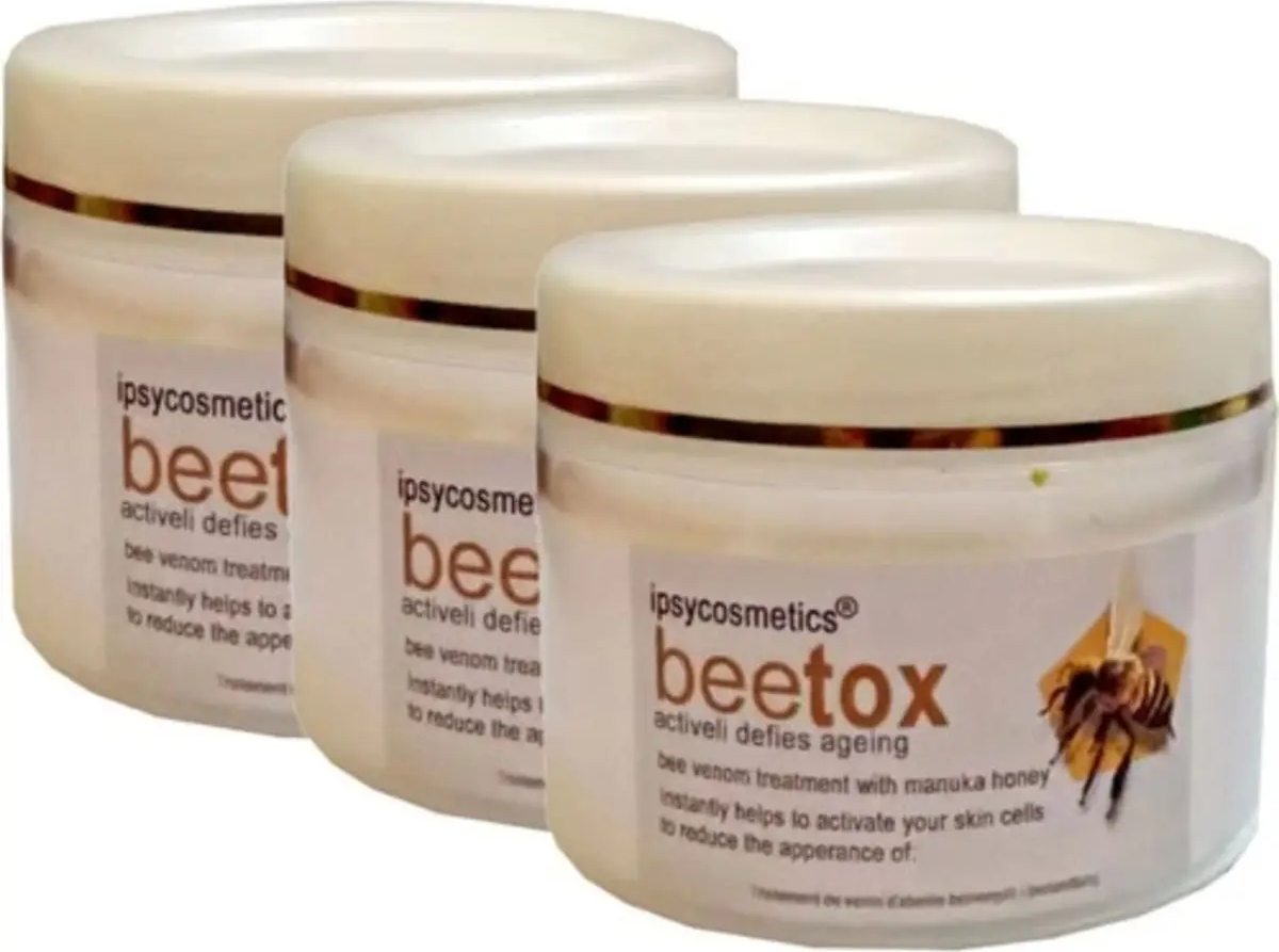 Süper Ipsycosmetics Beetox Doğal Arı Özü - Yüz Cilt Dekolte Boyun Kremi 100 ml x 3 Adet