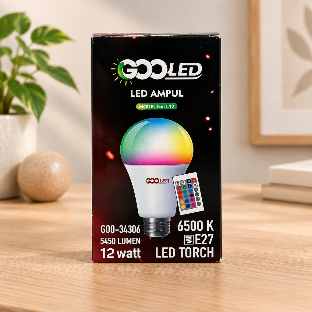 12 W RGB Kumandalı Ampul