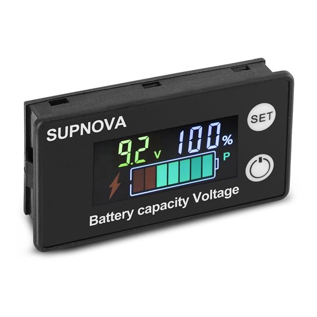 DC 8V-100V Kurşun Asit Lityum Pil Kapasite Göstergesi -Voltmetre Gerilim Ölçer (12V-24V-48V-72V)