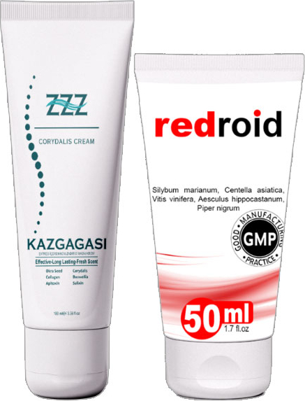 Kaz Gagası Kremi 100 ml Corydalis Cream + Redroid 50 ml Hemroid Kremi