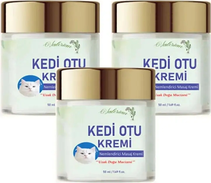Kedi Otu Kremi Uzak Doğu Muzicesi Doğal Masaj Krem 50ML x 3 Adet