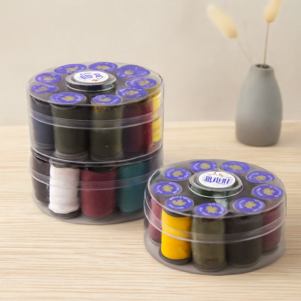 Yuvarlak Dikiş İpliği Seti 10 Renk 10x17