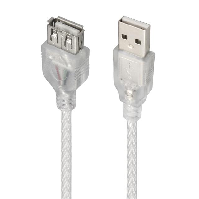 PM-1568 Şeffaf 1.5 Metre Usb 2.0 Uzatma Kablosu