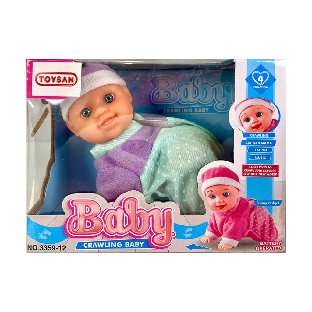 Sesli Bebek Emekleyen Pilli 1 Adet