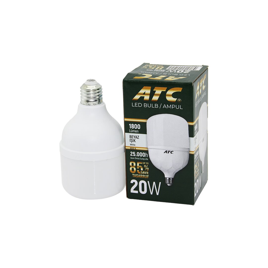 ATC-LW-20W 20W E27 TORCH LED BULB AMPUL BEYAZ 1800 LÜMEN - 25.000h