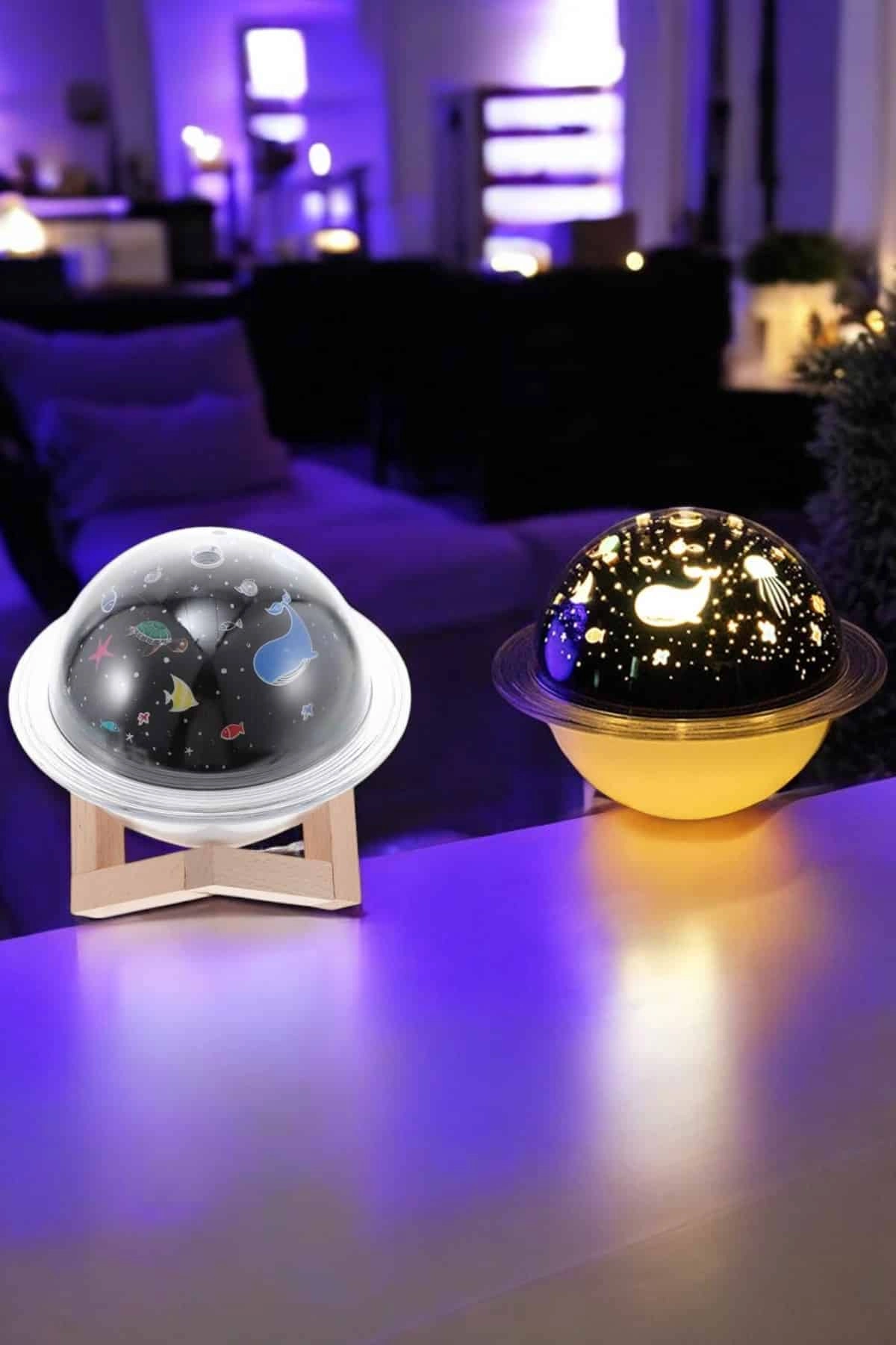 Projeksiyonlu Hava Nemlendirici USB Gece Lambası 1 Adet