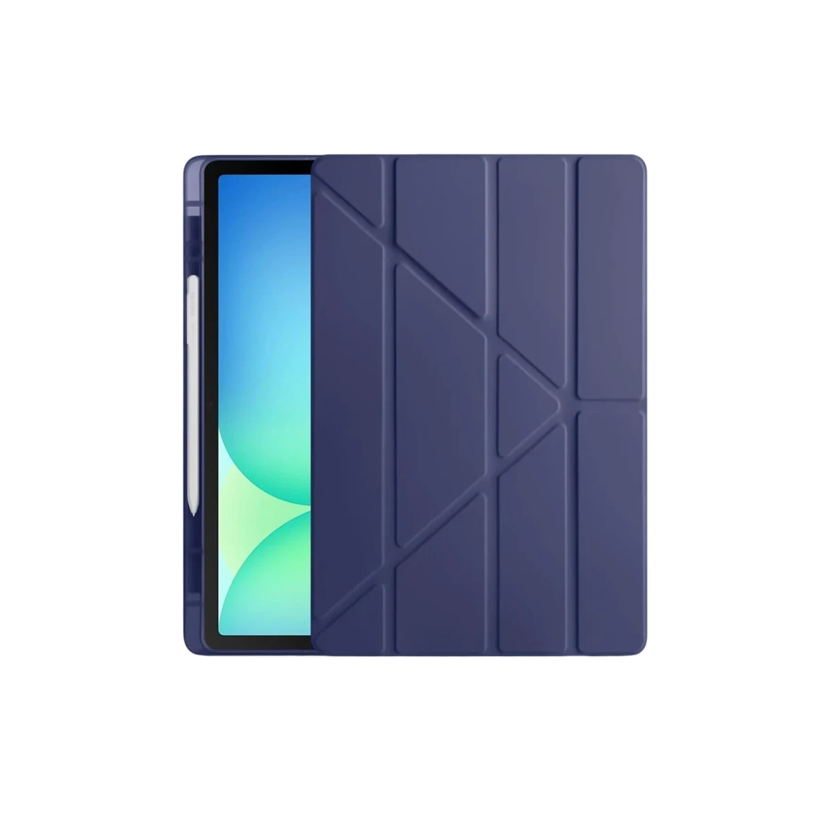 Apple iPad Pro 11 (2024) Kılıf Kalemlikli Hugo Tablet Kılıfı - Lacivert