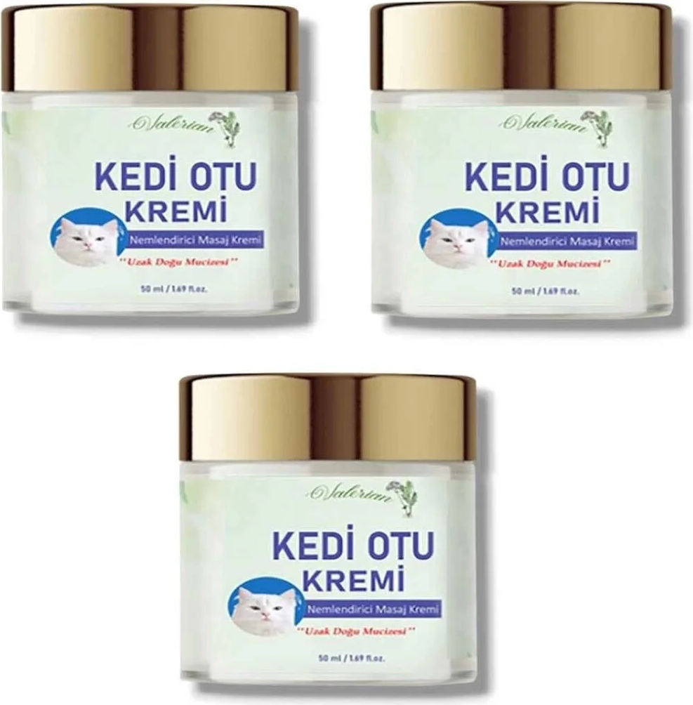 Süper Kedi Otu Kremi Uzak Doğu Muzicesi Doğal Krem 50 ml x 3 Adet