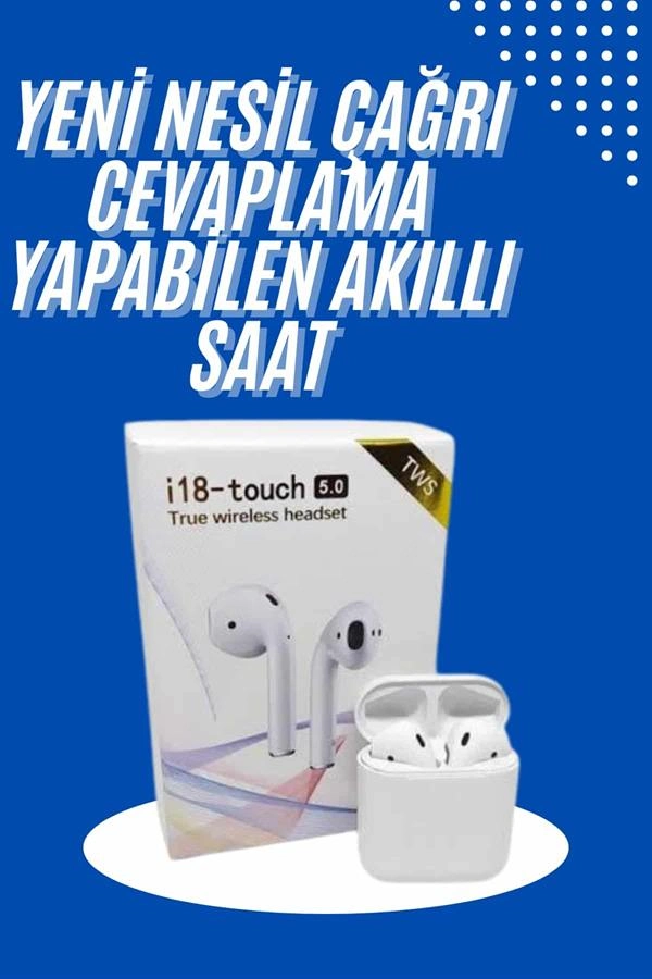 Kablosuz Bluetooth Kulaklık Çift Mikrofonlu Dokunmatik Kontrol