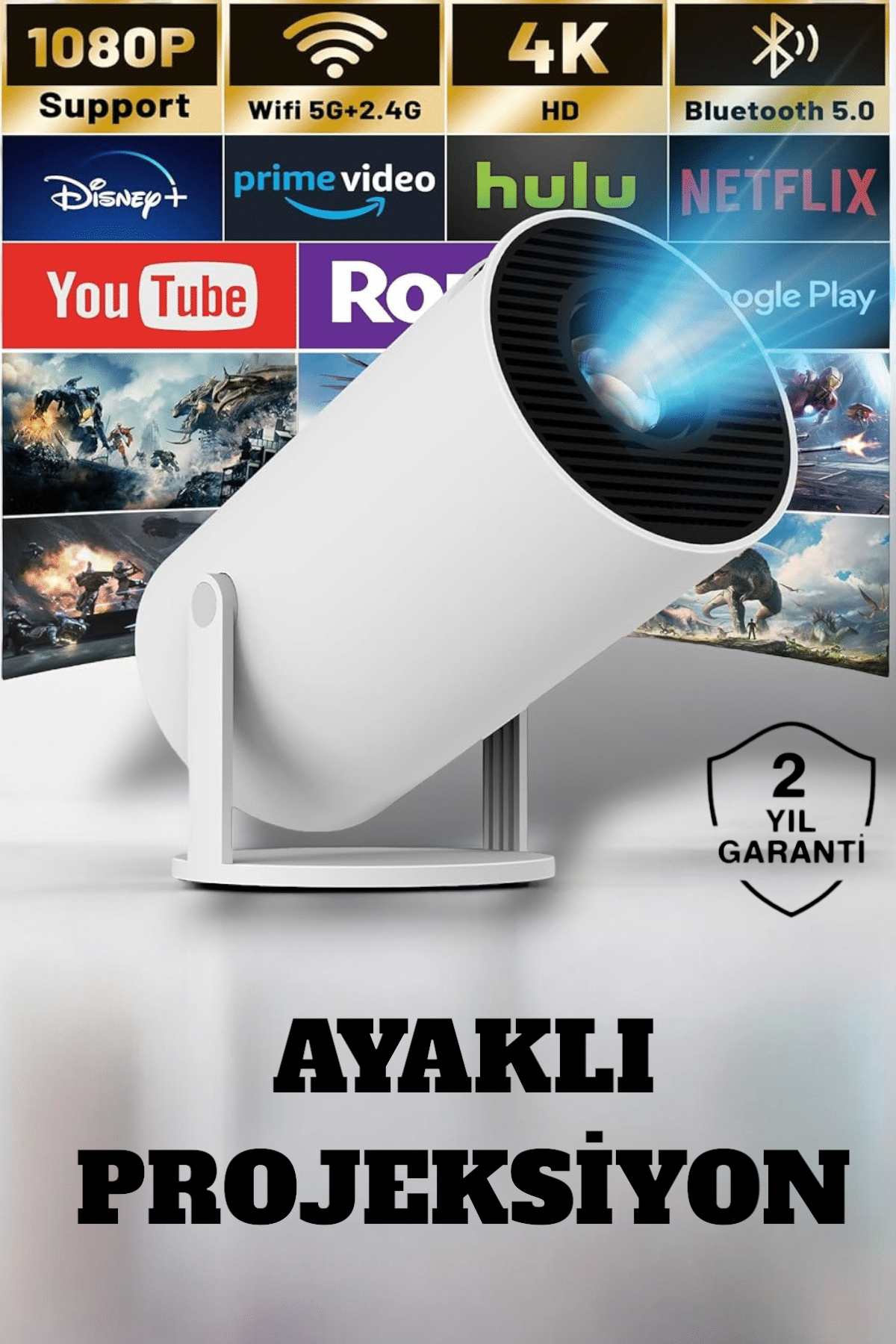 HDMI ve Full HD Teknolojili 160 ANSI Lümen Kablosuz Projeksiyon