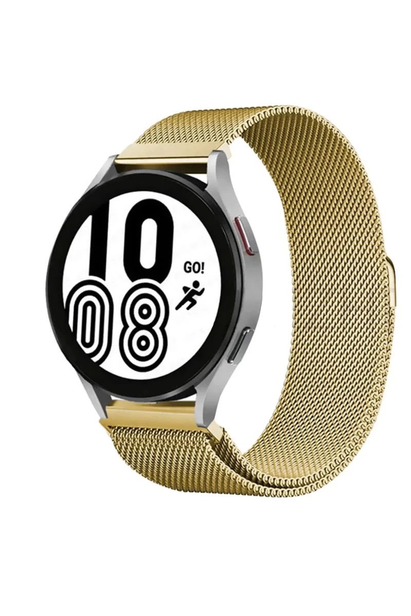 Watch 22mm Uyumlu Metal Mıknatıslı Kordon - Gold