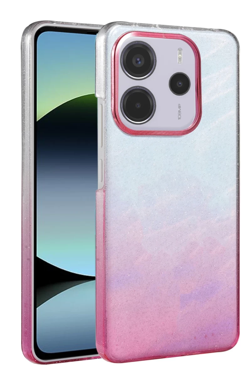 Xiaomi Redmi Note 14 4G Uyumlu Glossy Kapak - Pembe