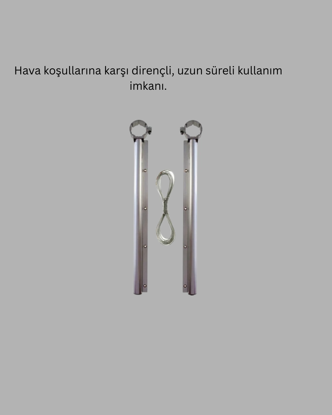 Kare Balkon Askılığı 25x60 cm Hava Dayanıklı Çamaşır Askısı