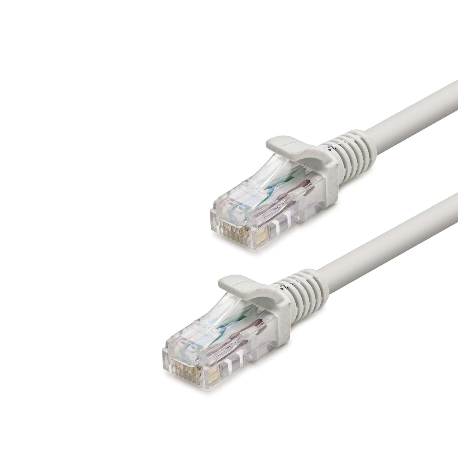 Yüksek Hızda Cat6 Kablo 30 Metre Gri Renkli