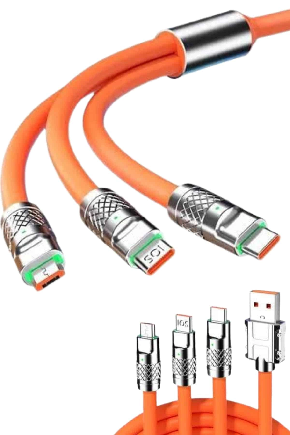 Hızlı Şarj Kablosu 120W USB Type-C 180 Derece Dönme