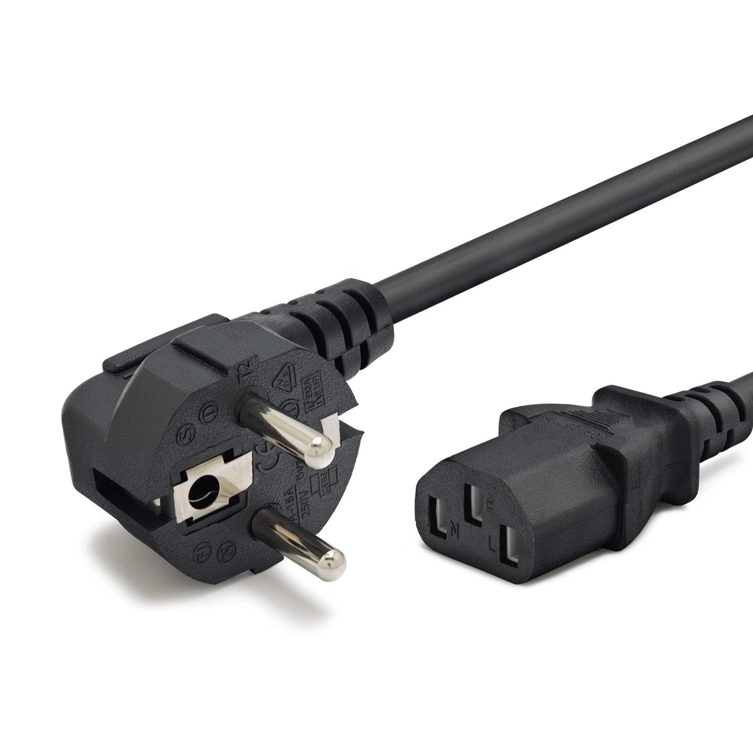Siyah Power Kablo 28 Pin 1.5 Metre 500W Güç Kablosu