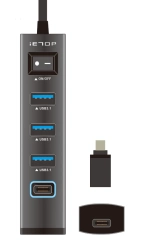 4 Portlu Type-C Hub 5 Gbps Veri Aktarımı için Uyumlu Cihazlar