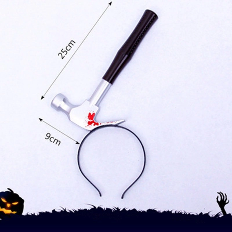 Eğlenceli Çekiç Şaka Tacı 25 cm Kahverengi Saplı