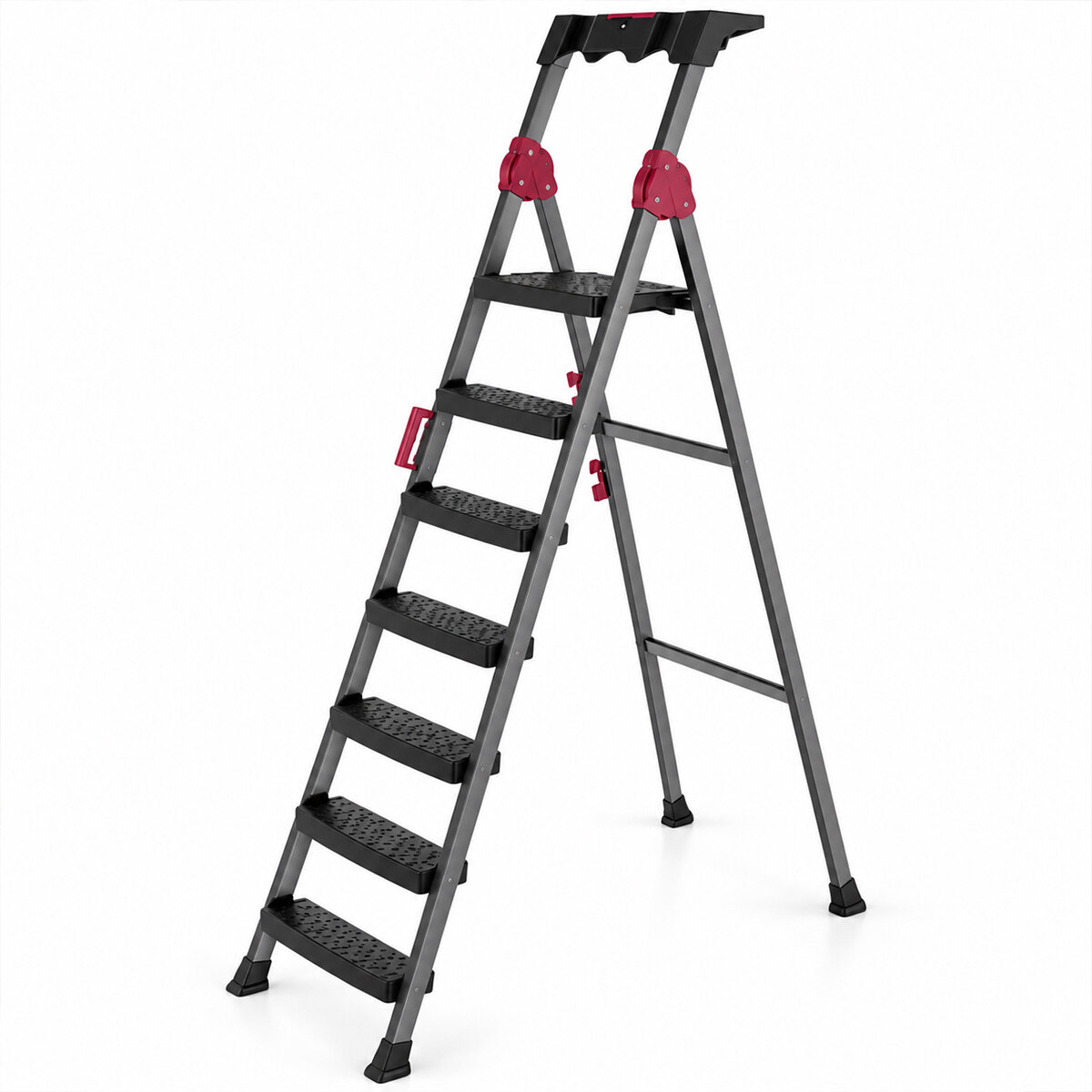 6+1 Basamaklı Metal Merdiven 150KG.TAŞIMA