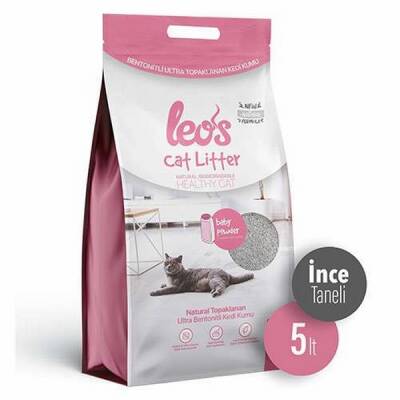 Cat Litter Baby Powder Kokulu İnce Taneli Kedi Kumu 5 Lt