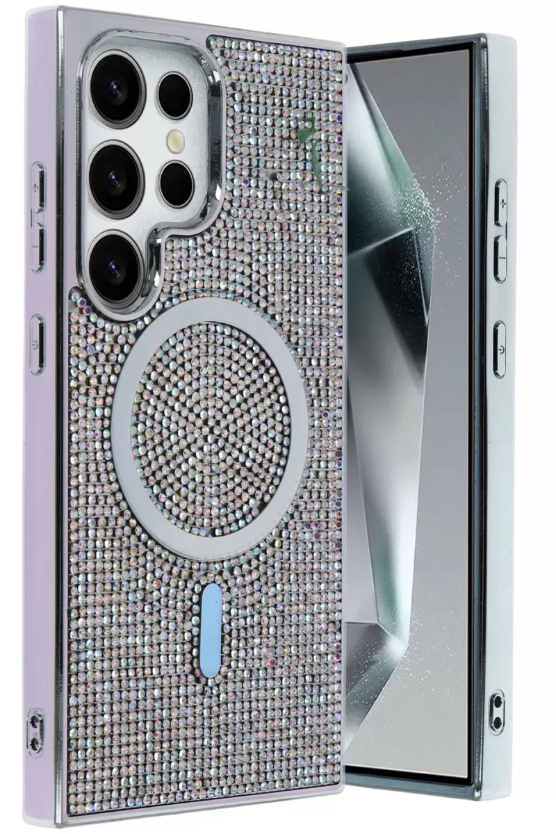 Joko Samsung Galaxy S24 Ultra Uyumlu Helen Magsafe Kapak - Rainbow