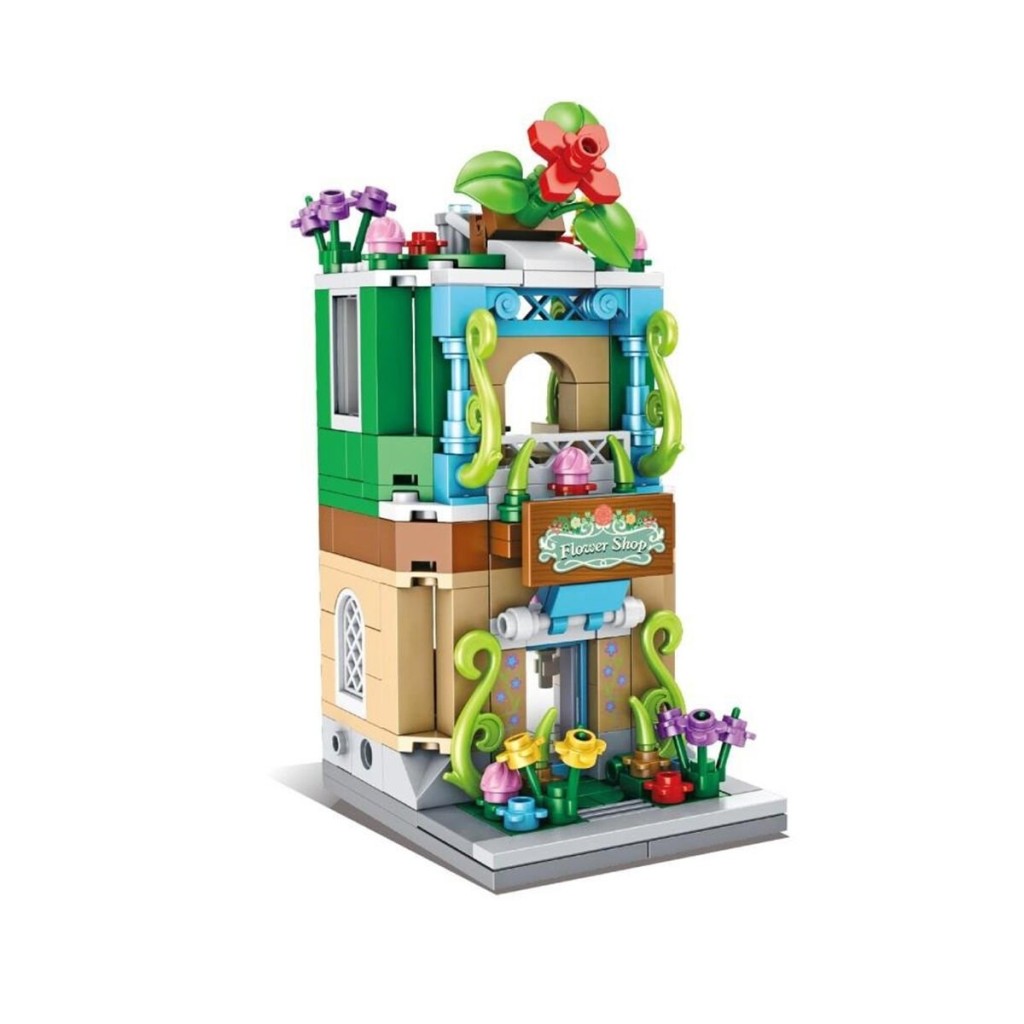 P657037 Çiçek Dükkanı 280 Parça Block Oyuncak