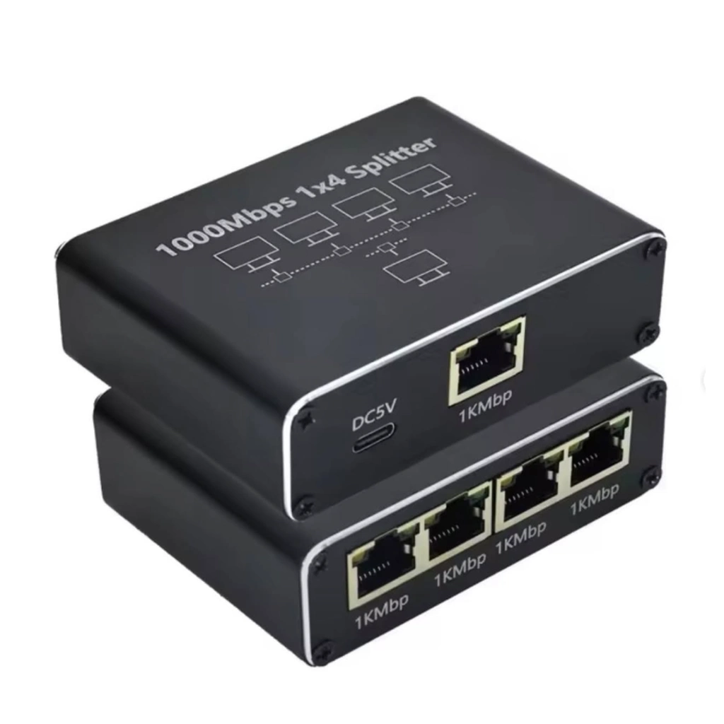 Gigabit Ethernet 1To4 Rj45 Splitter Kolay Kurulum