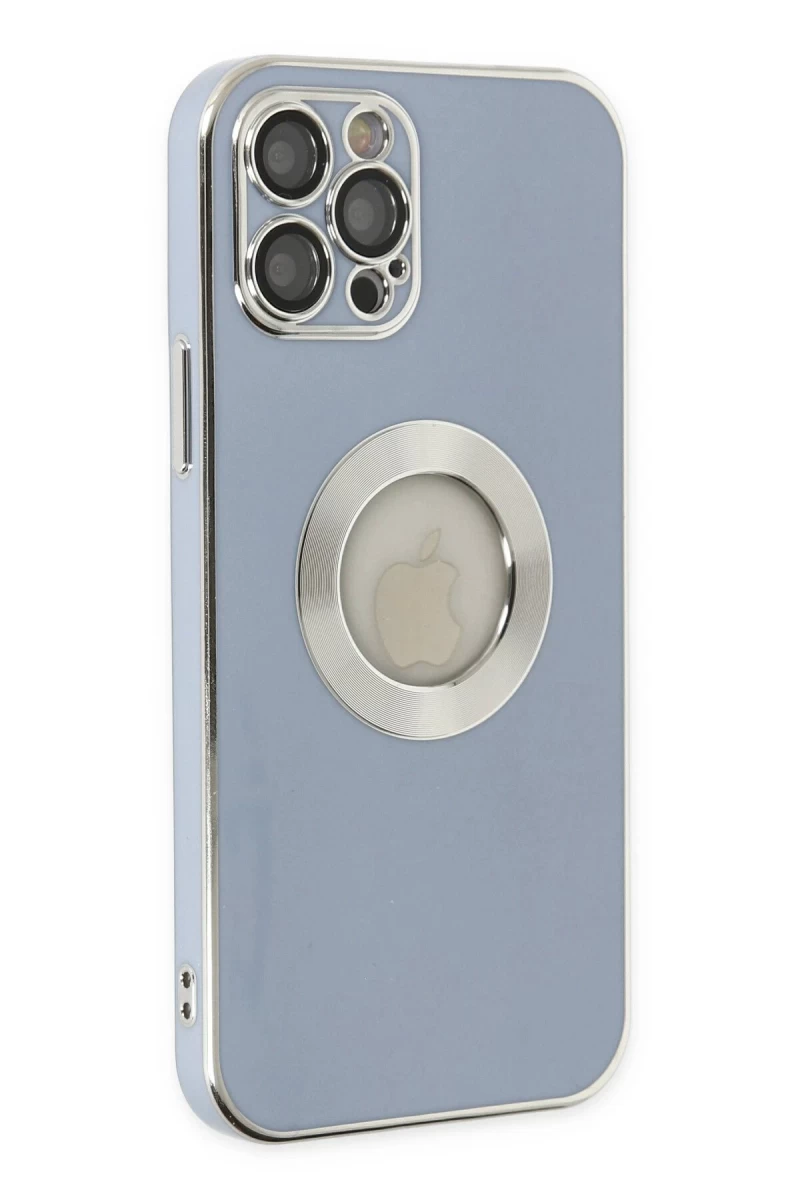Apple iPhone 12 Pro Uyumlu Kılıf Store Silikon - Sierra Blue