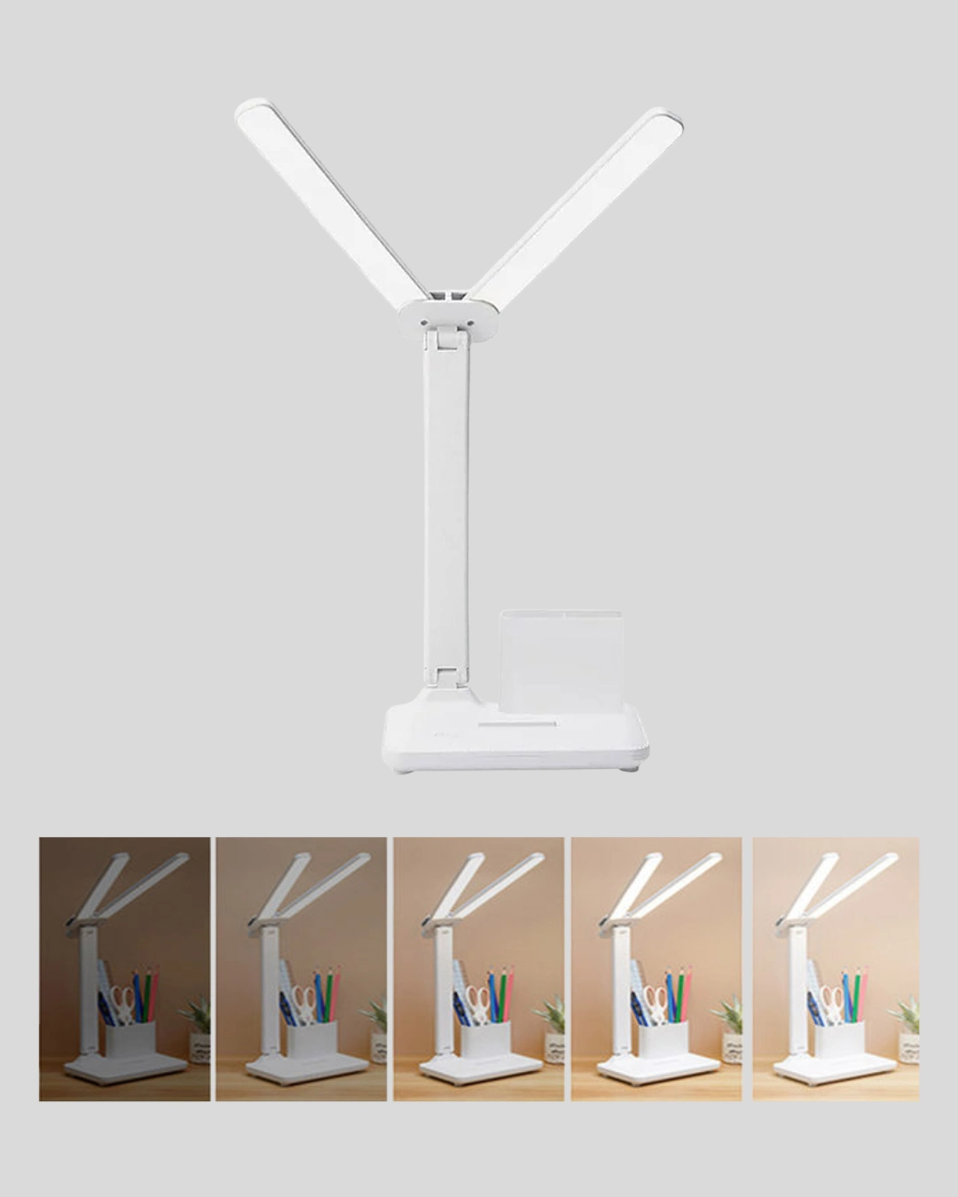 LED Masa Lambası Telefon Standlı Kalemlikli (Kısılabilir Model)