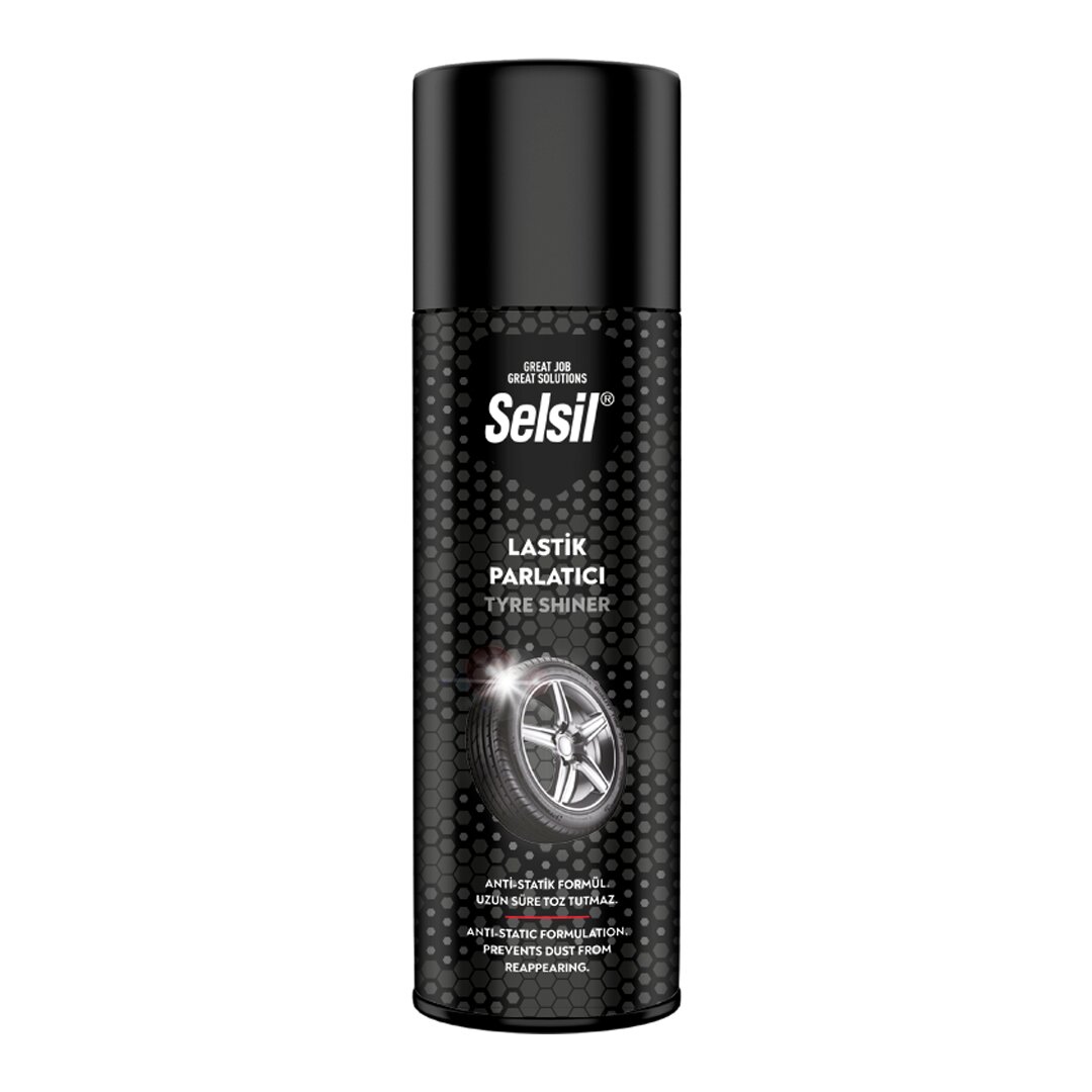 Selsil Oto - Araç Lastik Parlatıcı - Temizleyici Sprey 500ML